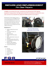 Refurishment of lighting equipment